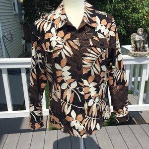 Laura Ashley print Jacket  size M